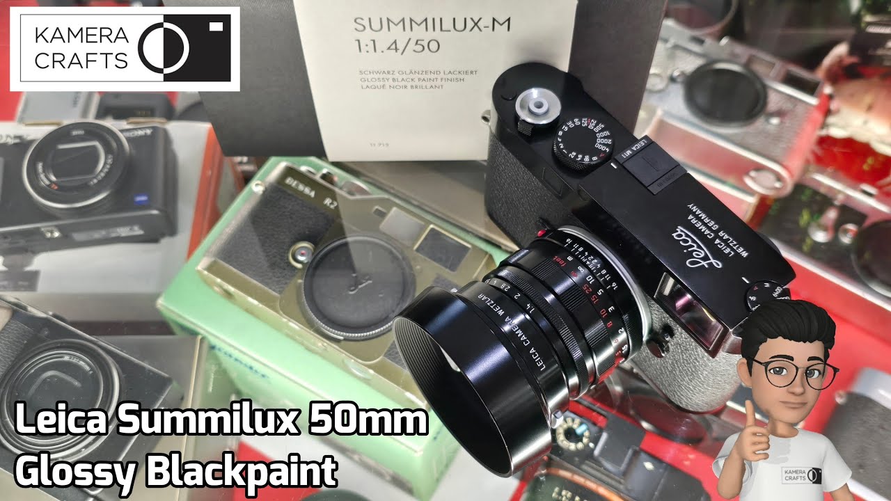 Leica Summilux 50mm f1.4 reissue glossy black paint