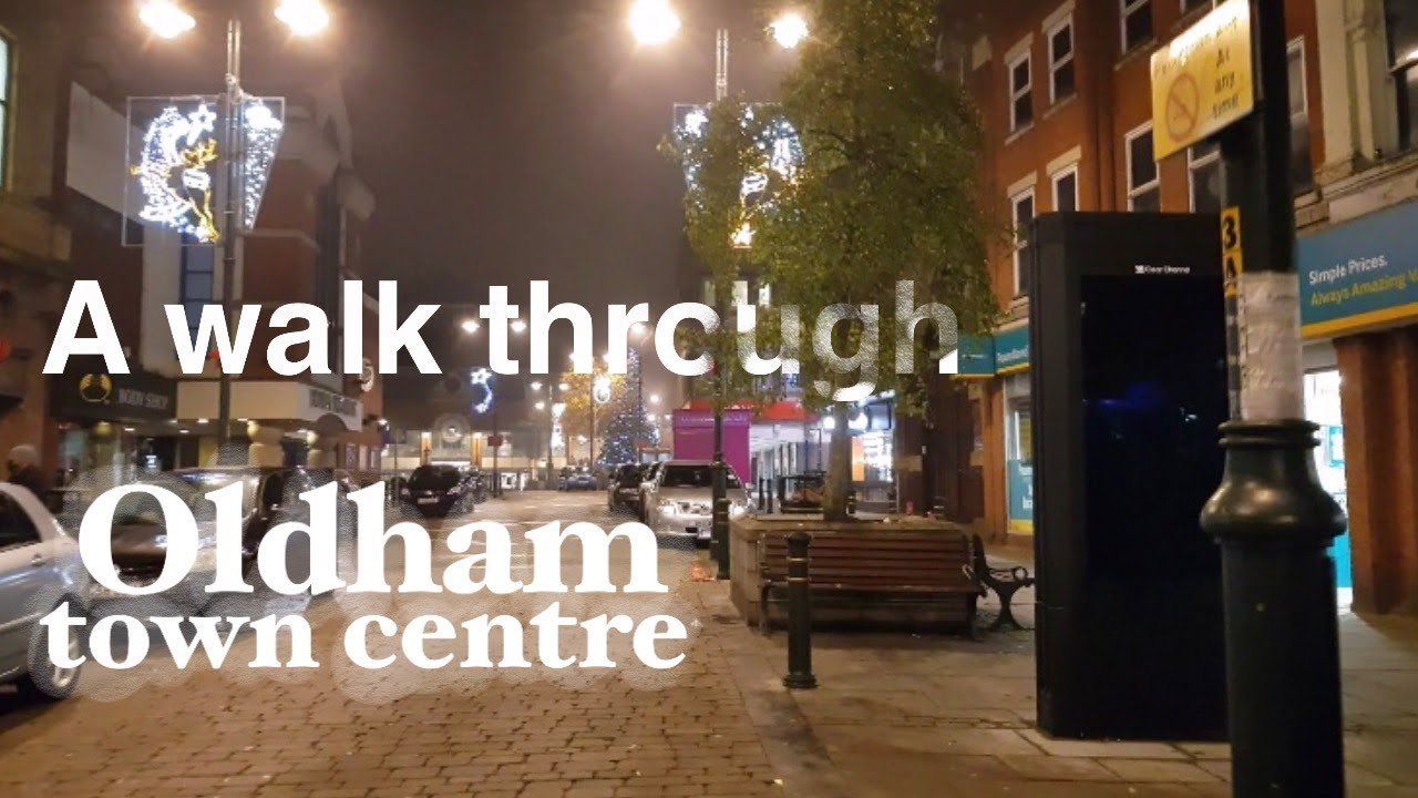 A relaxing evening walk through Oldham Town Centre | ওল্ডহ্যাম