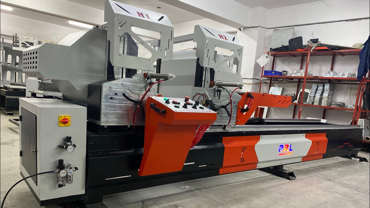 PRL🔥uPVC Double Head Semi Automatic Cutting Machine Heavy Duty for uPVC Window&Door making  ROXX 600