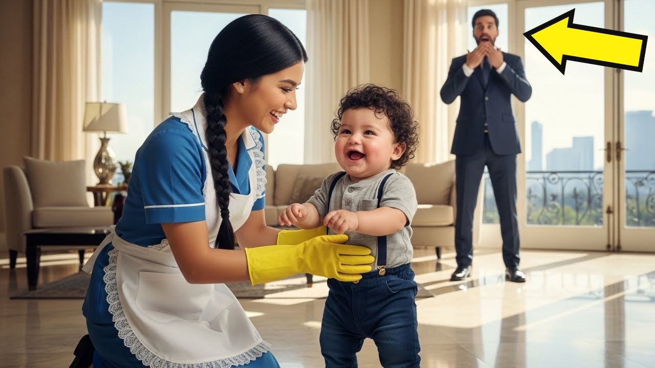 El bebé Millonario lloraba día y noche... solo la humilde limpiadora pudo ser su madre