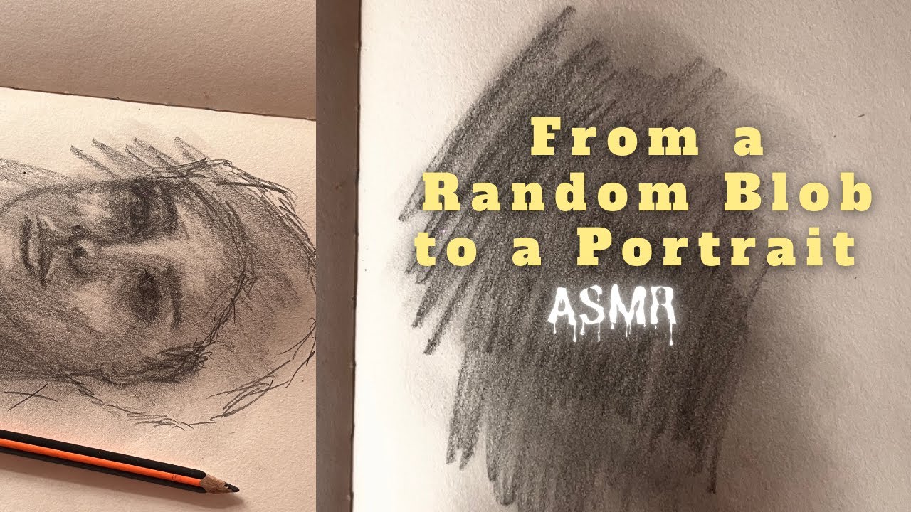 Turning a RANDOM Blob into a FACE | PENCIL DRAWING TRANSFORMATION 