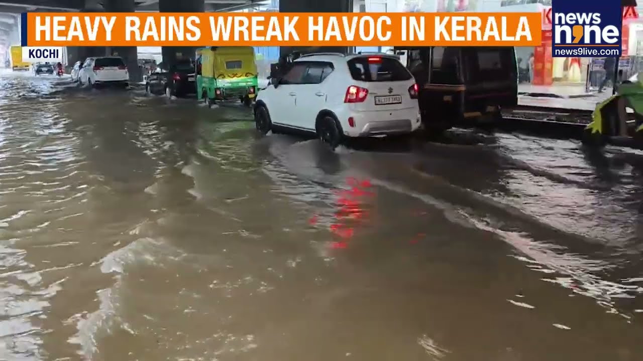 Red Alert in Kerala: IMD Warns of Heavy Rain, Strong Winds in 3 Districts | News9