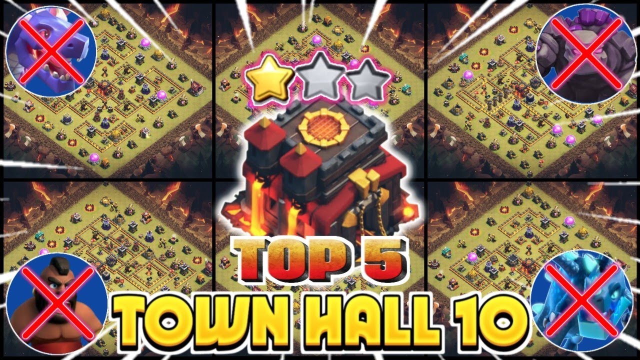 STRONGEST TH10 BEST FOR  WAR / FARM / RANK / CWL BASE + COPY LINKS || TH10 ANTI EVERYTHING 2025
