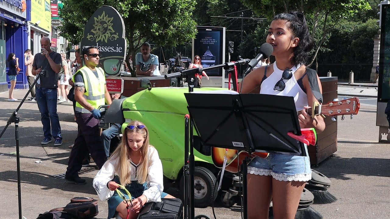 Introducing 15 year old Dublin Busker Brinda Irani with 