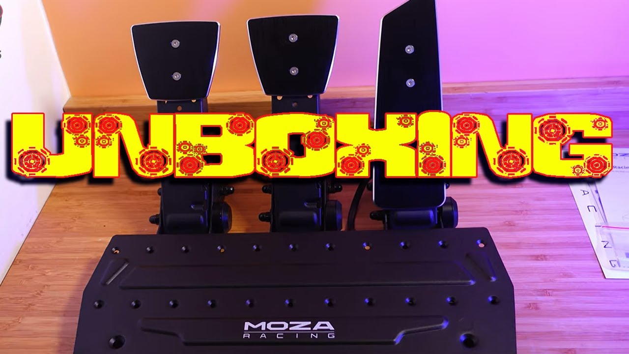 Moza SR-P Pedals unboxing!!
