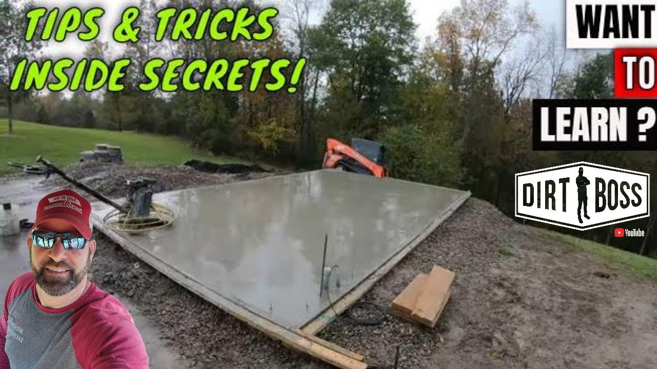 Monolithic Garage Slab 14x24 How to Excavate Form and Finish Concrete