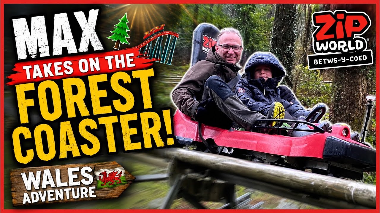 Max Takes On the Forest Coaster at Zip World Betws-y-Coed! 🌲🎢 | Wales Adventure