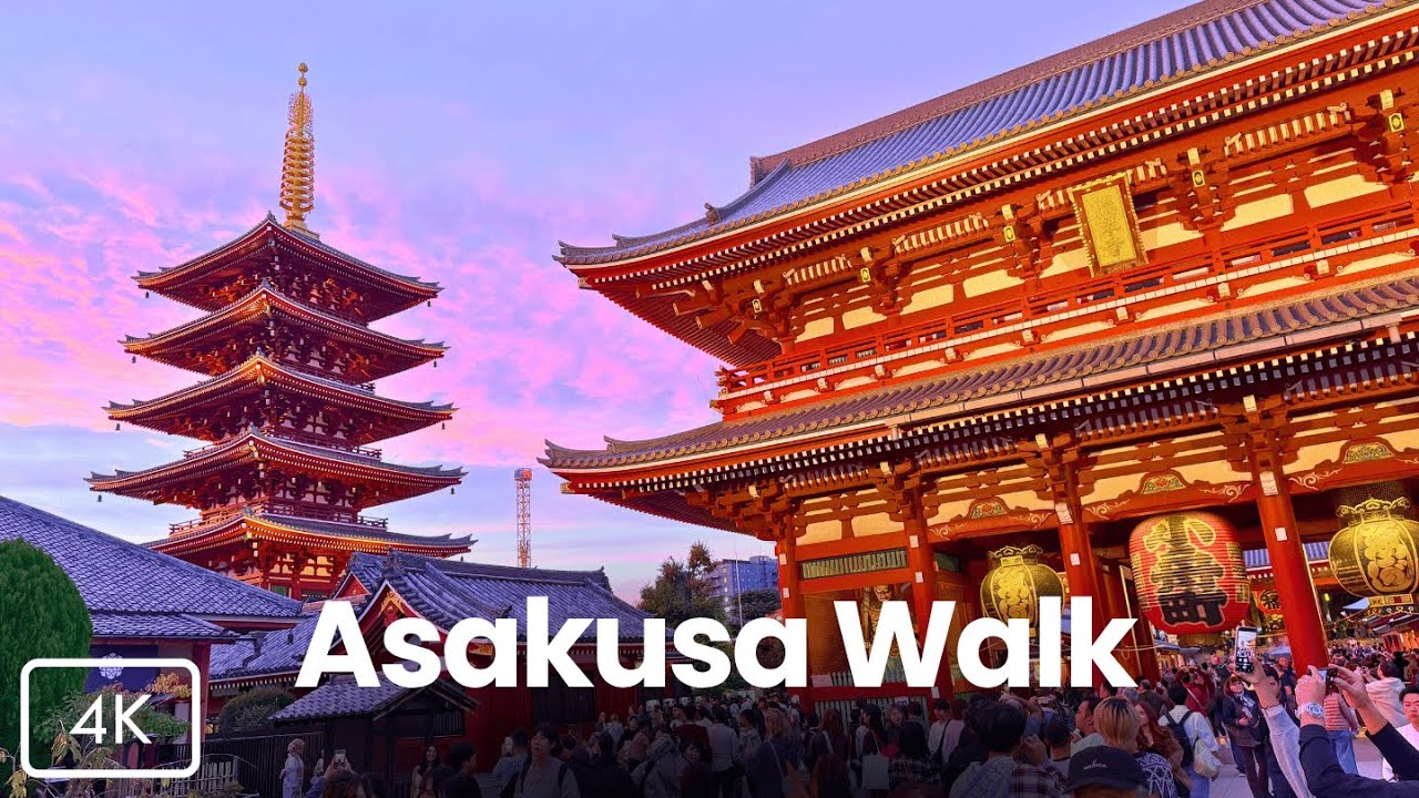 Tokyo Walk 🇯🇵 | Scenic Sumida River Cruise to Asakusa & Senso-ji Temple