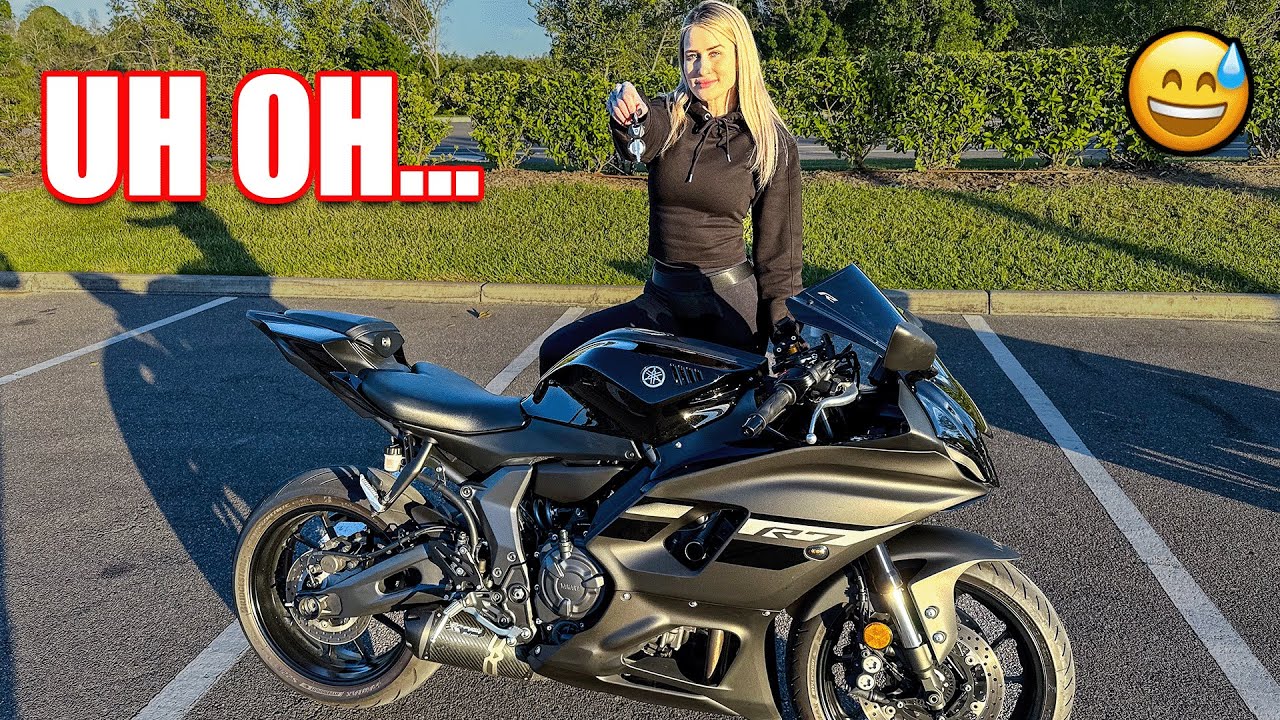 ОНА ДАЛА МНЕ КЛЮЧИ ОТ СВОЕГО YAMAHA R7 😳 | Первая поездка и обзор