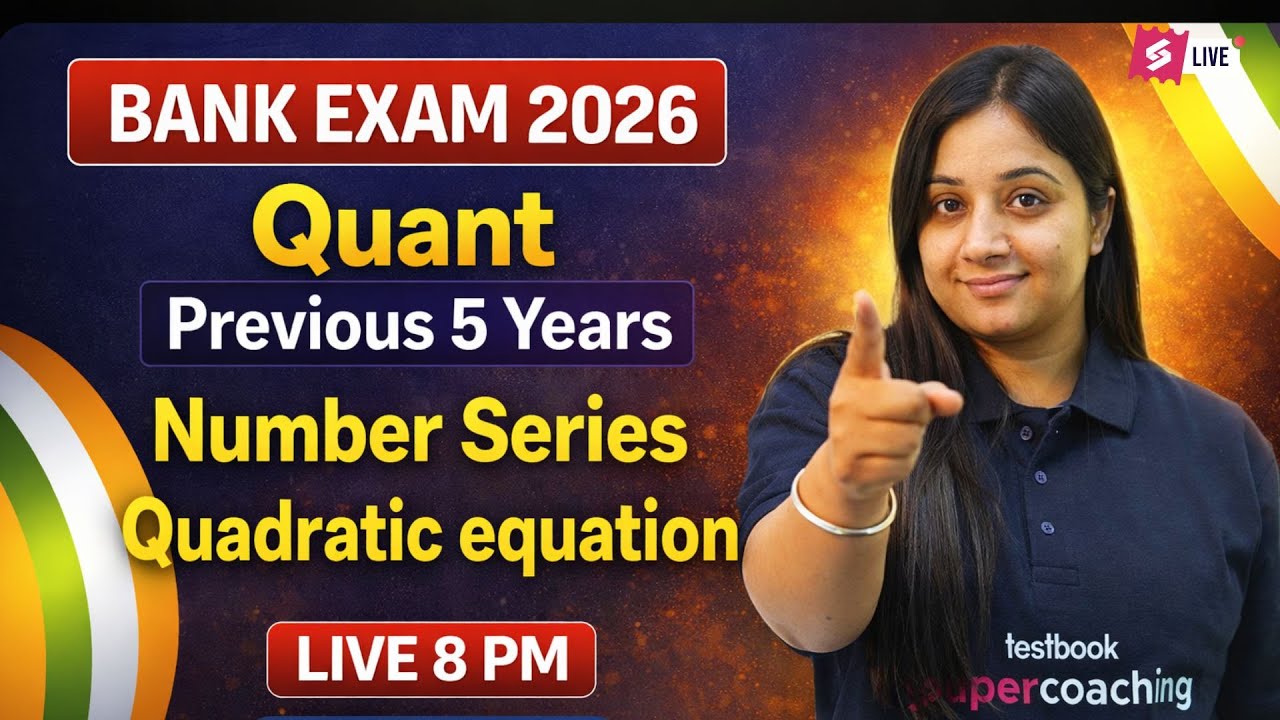 Bank Exams 2026  | Previous 5 Years Number Series Quadratic Equation For Bank Exams | Nancy Mam