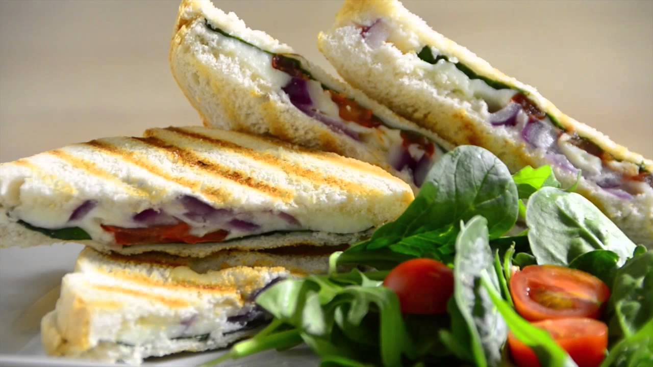 VonShef 4 Slice Sandwich Press & Grill