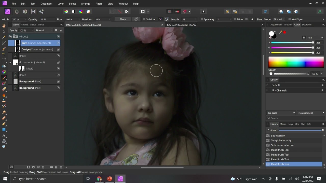Fine Art Portrait Edit Using Affinity Photo