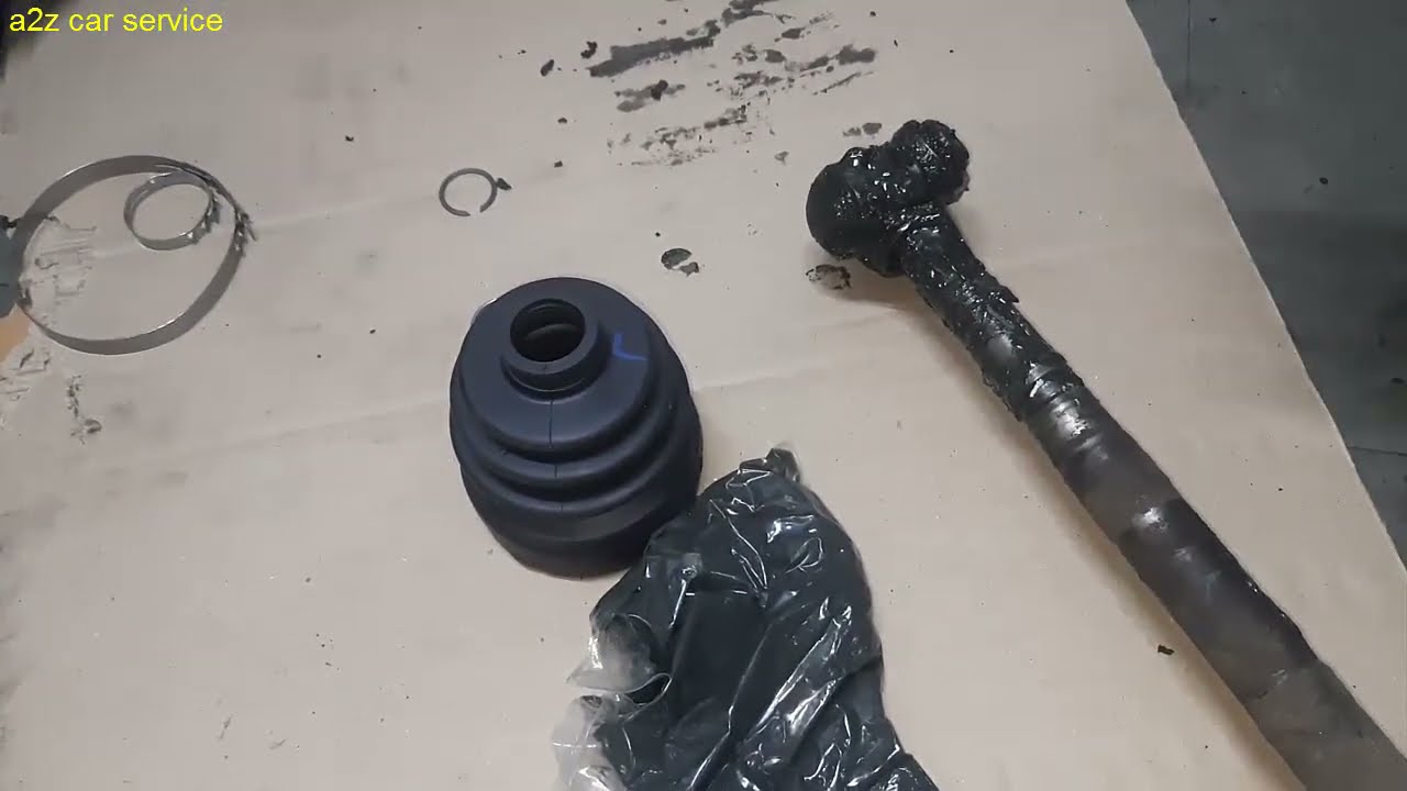 car front wheel drive axle boot rebuilding || drive shaft boot or below replace
