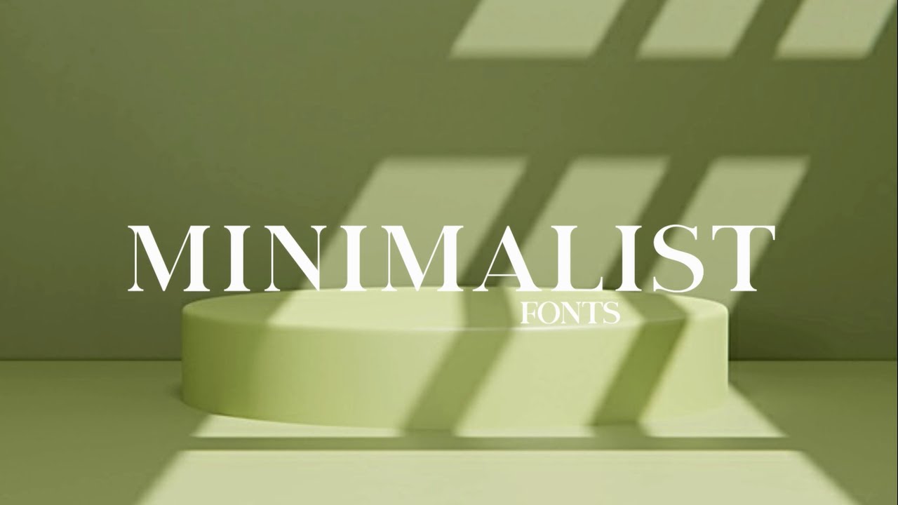 Minimalist Fonts | for FREE with download links | Part 2