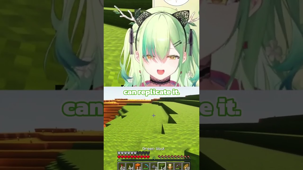 Fauna Tries to Imitate Mocochan 【MINECRAFT】 #shorts #faunline #hololiveenglish