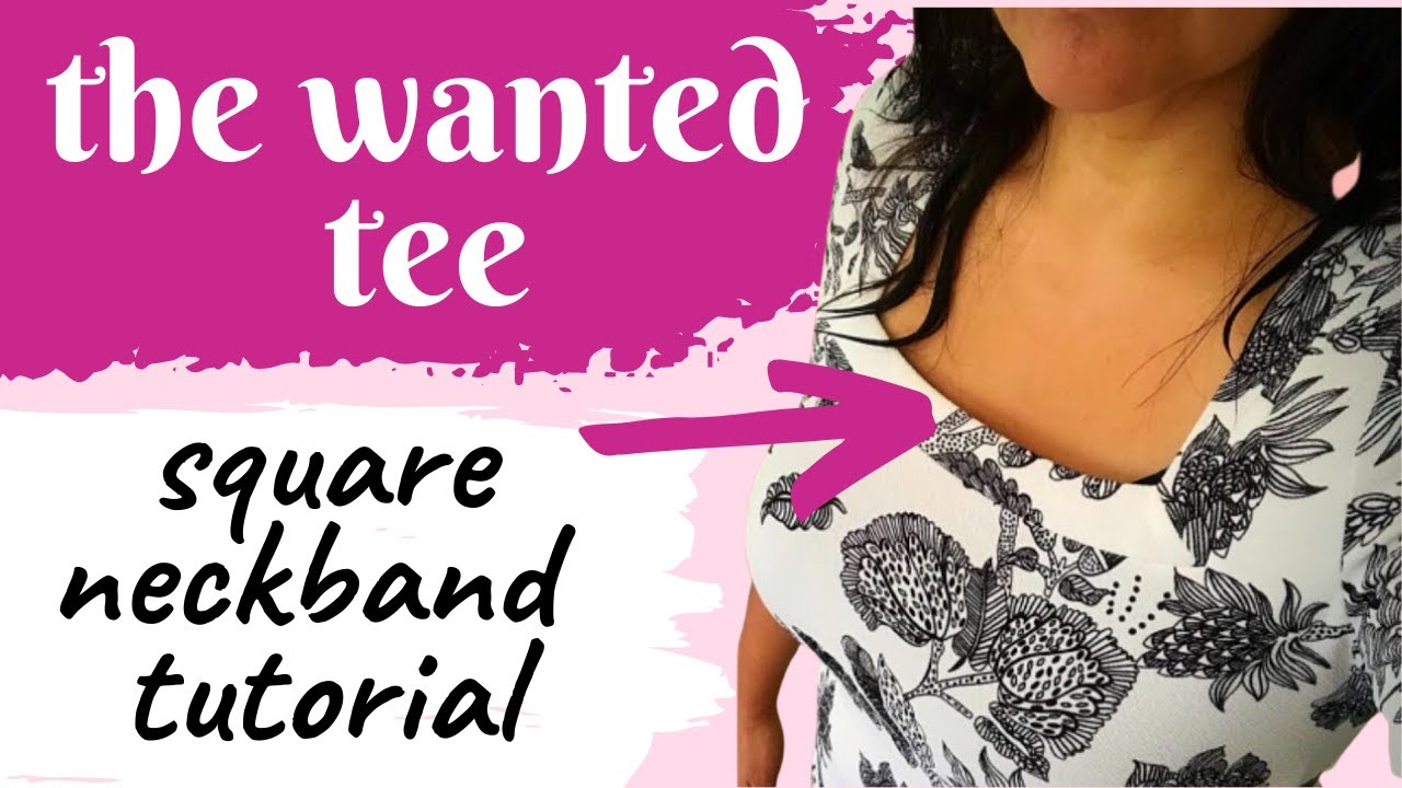 How to sew: square neckband! Wanted Tee (Vanessa Pouzet).