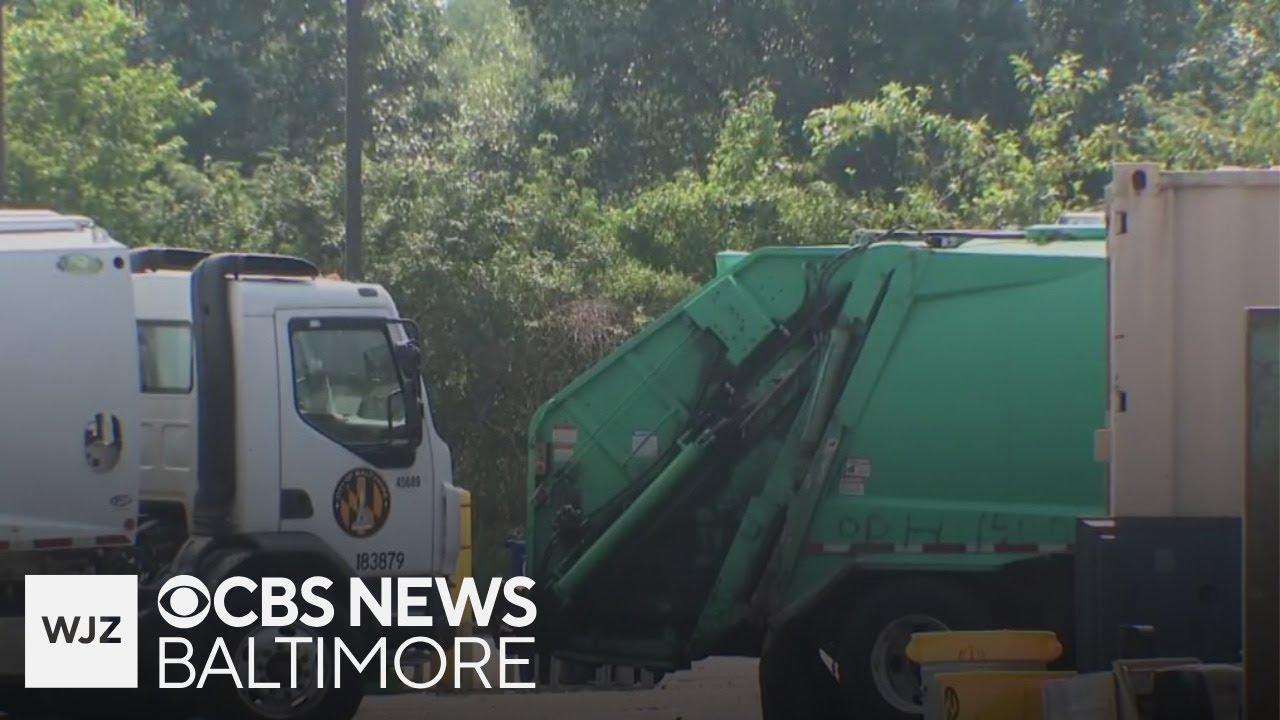 Maryland heat wave impacts Baltimore trash collection with crews taking frequent breaks