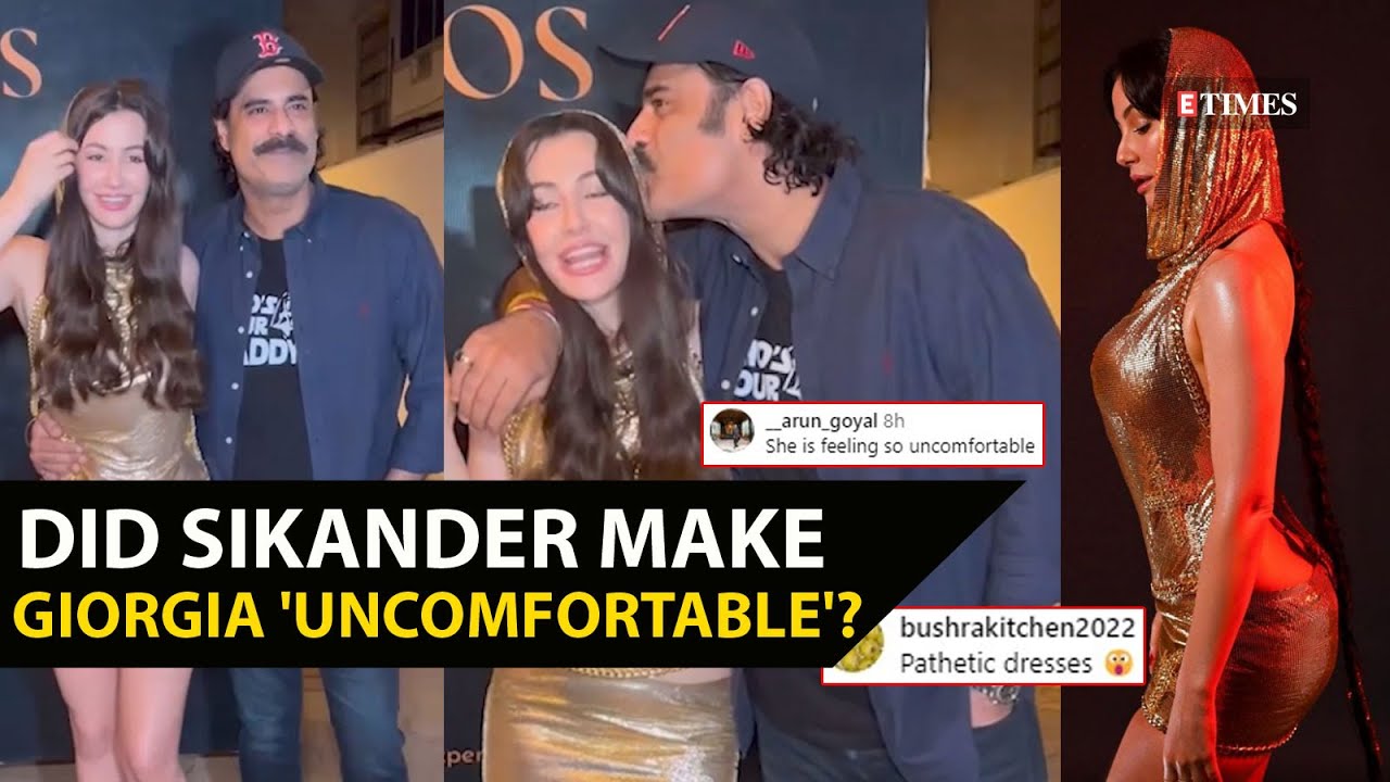 Was Giorgia Andriani 'UNCOMFORTABLE' with Sikander Kher's birthday kiss? Netizens troll Anupam's son