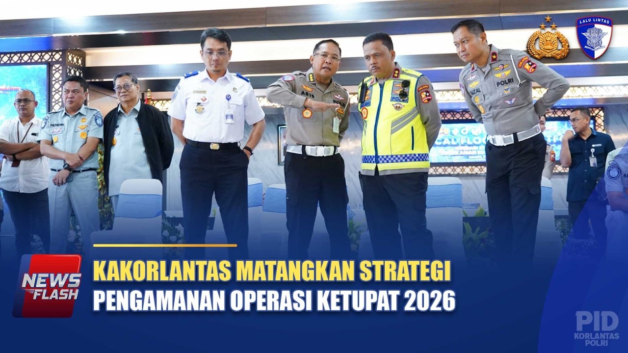 KAKORLANTAS MATANGKAN STRATEGI PENGAMANAN OPERASI KETUPAT 2026 | NTMC POLRI