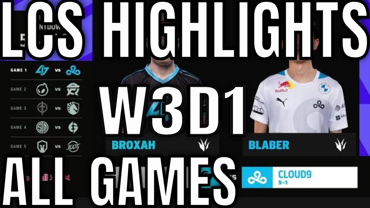 LCS Highlights ALL GAMES W3D1 Spring 2021