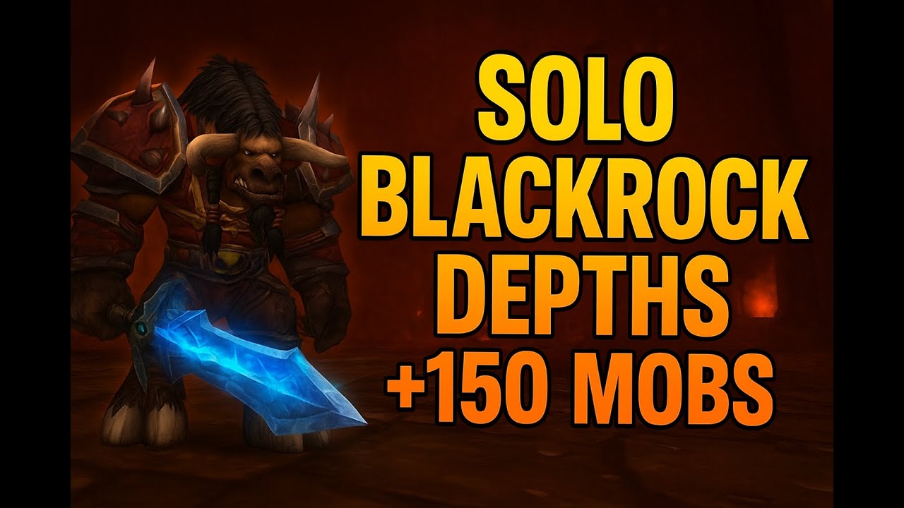 Turtle WoW - Warrior Solo BRD 150mobs + Emperor 1Pull.
