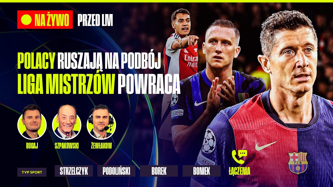 🔴 LIGA MISTRZ&Oacute;W: INTER - ARSENAL, CRVENA - BARCELONA. BONIEK, BOREK I INNI PRZED MECZAMI!