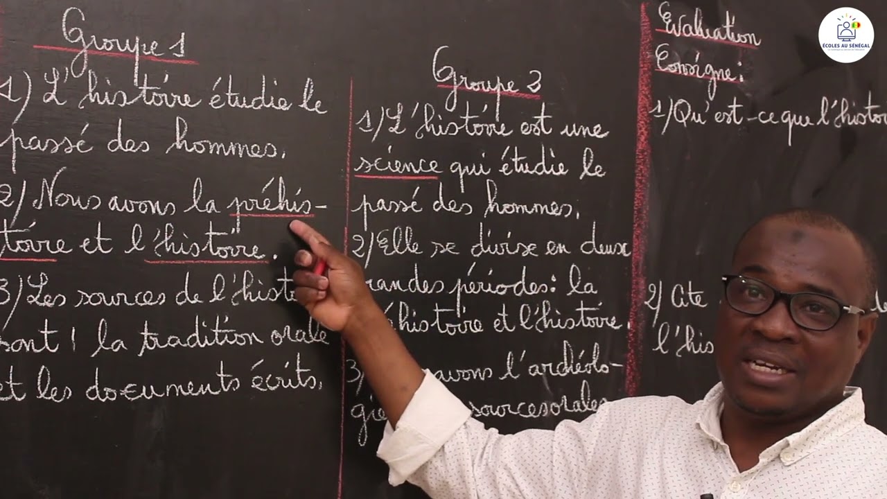 Cours - CM1 : Histoire / La d&eacute;finition de l'histoire / M. Gassama