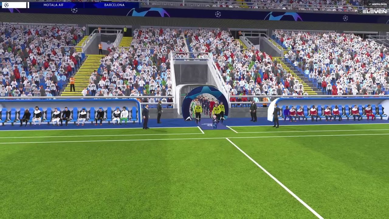 FM24: Motala AIF mot Barcelona i Champions League Kval Utslagsrunda 2041 Match 1