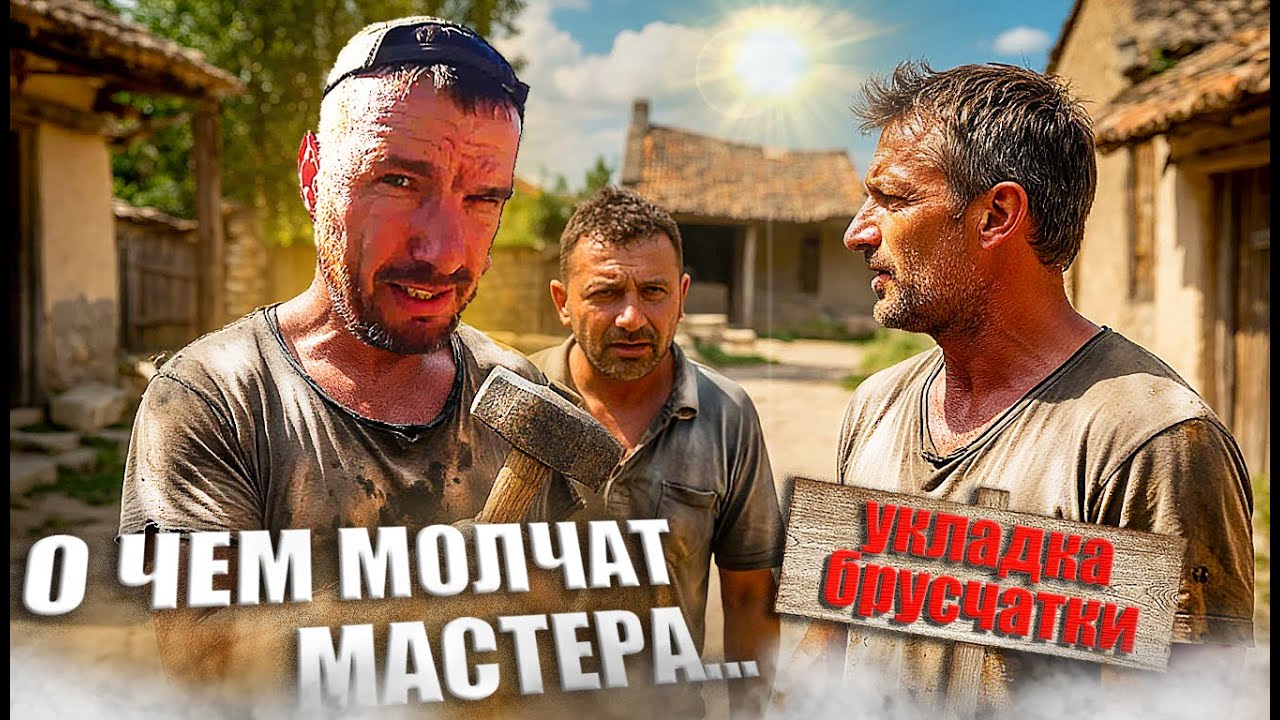 Что скрывают профессионалы? Мой первый опыт укладки брусчатки!