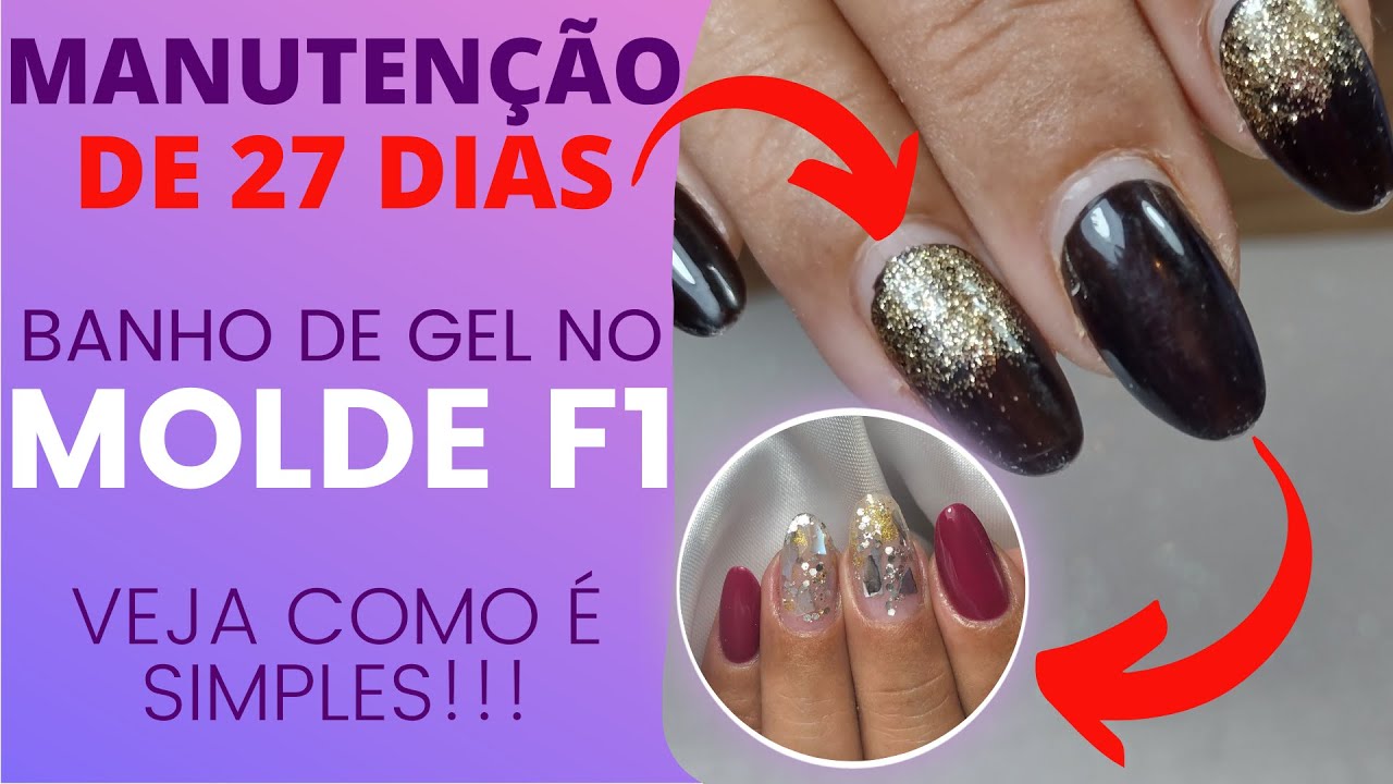 MANUTENÇÃO DE BANHO DE GEL ENCAPSULADO FÁCIL NO MOLDE F1!!!