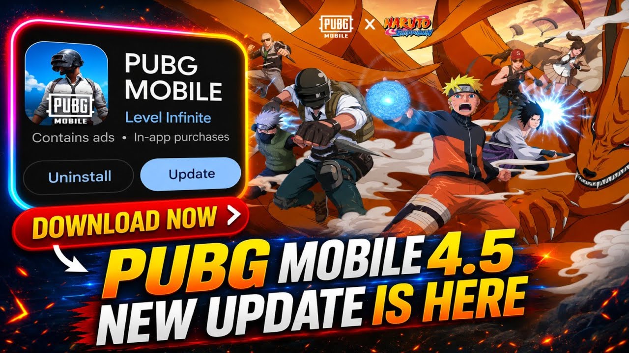 😍PUBG MOBILE 4.5 NEW UPDATE IS HERE | HOW TO UPDATE PUBG MOBILE 4.5 VERSION