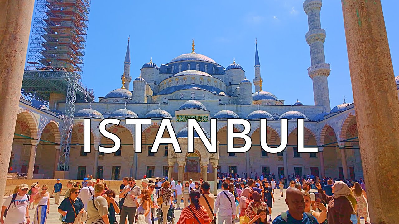 Istanbul, Turkey Walking Tour 4K – Historic District, Hagia Sophia & Blue Mosque
