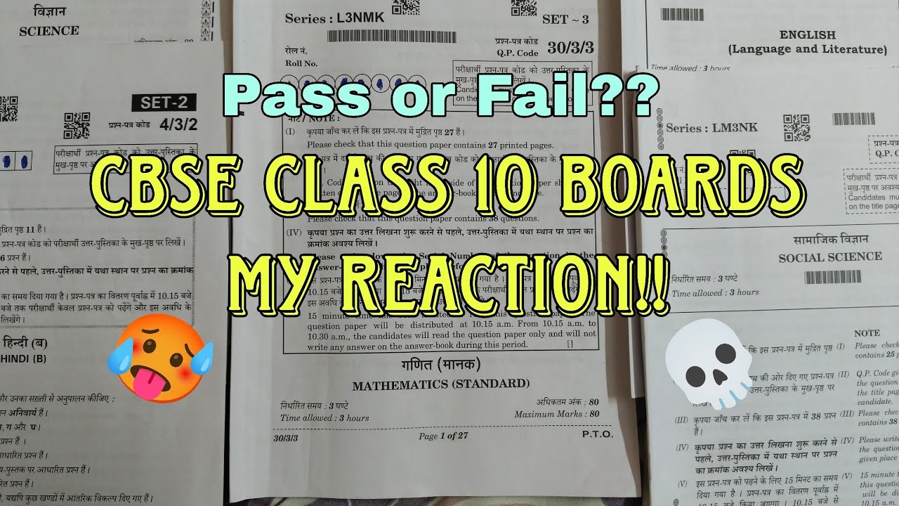 My Honest Reaction to my class 10 boards 2026 🔥 | Pass or Fail? | *Unexpected*