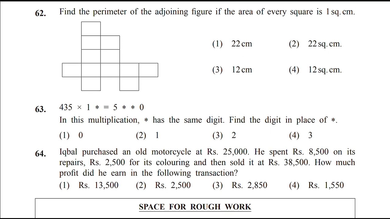 Class 5th Scholarship 2022 Paper + Solution