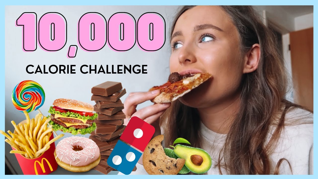 ЧЕЛЛЕНДЖ 10 000 КАЛОРИЙ | Девушка против еды | Великобритания