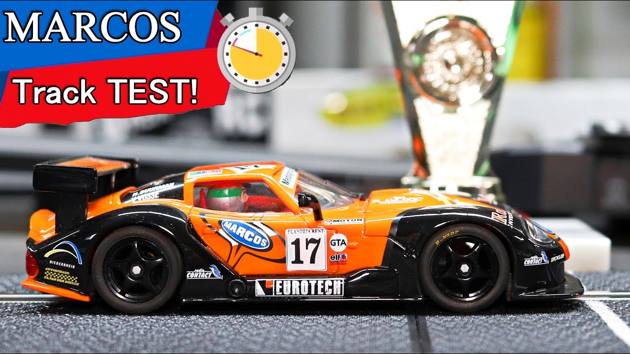 Classic SLOT CAR FLY Marcos 132 Track Test Love it!