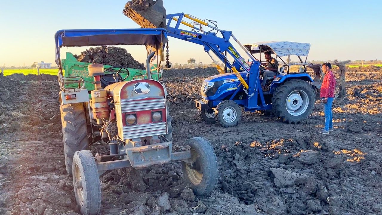 Eicher 242 Testing on Cultivator and Full Loaded Trolley ट्रॉली में इसे कोई नही हरा सकता