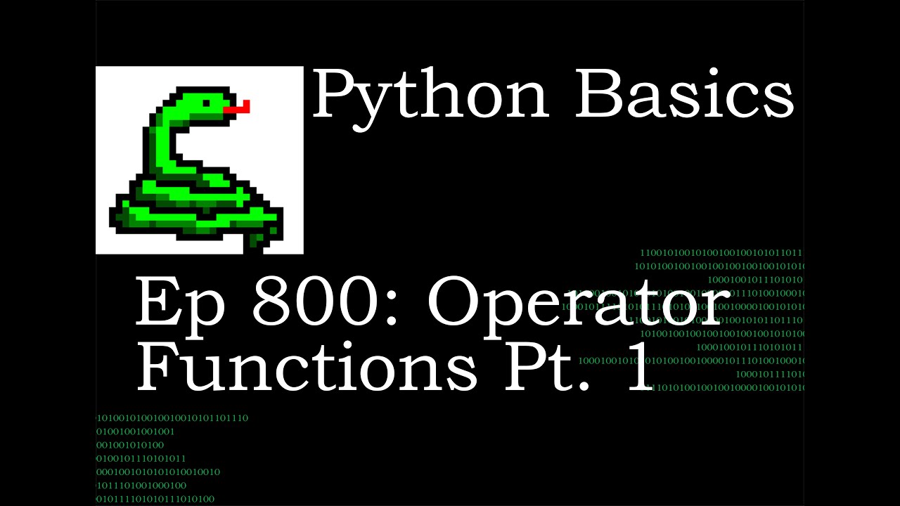 Python Basics Tutorial Operator Negative, Positive and Absolute Value Functions