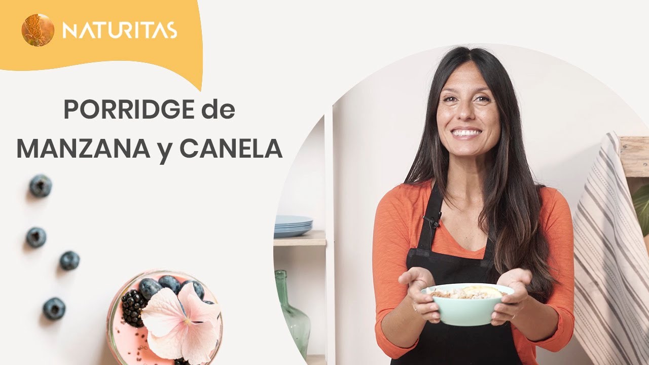 🌱 Receta de PORRIDGE de AVENA, MANZANA y CANELA