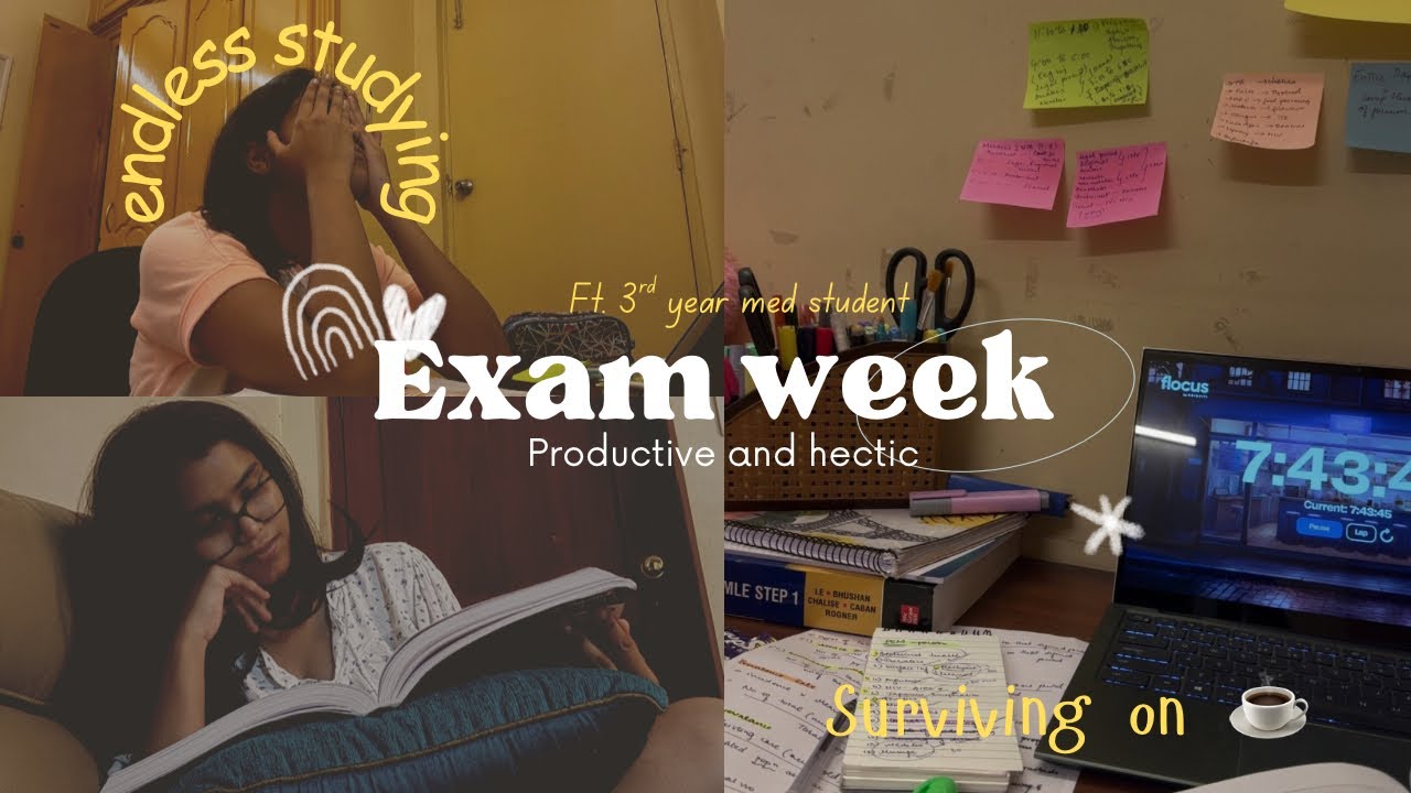 3rd year exams 👩‍⚕️📚| surviving on coffee ☕️| 3am breakdowns😭| productive or toxic study sessions?🤨