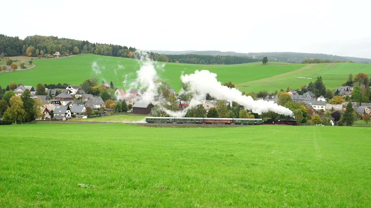 Steam in Germany 2025-Erzgebirgischen Aussichtsbahn 德國蒸汽機車(厄爾士山脈景觀鐵路)