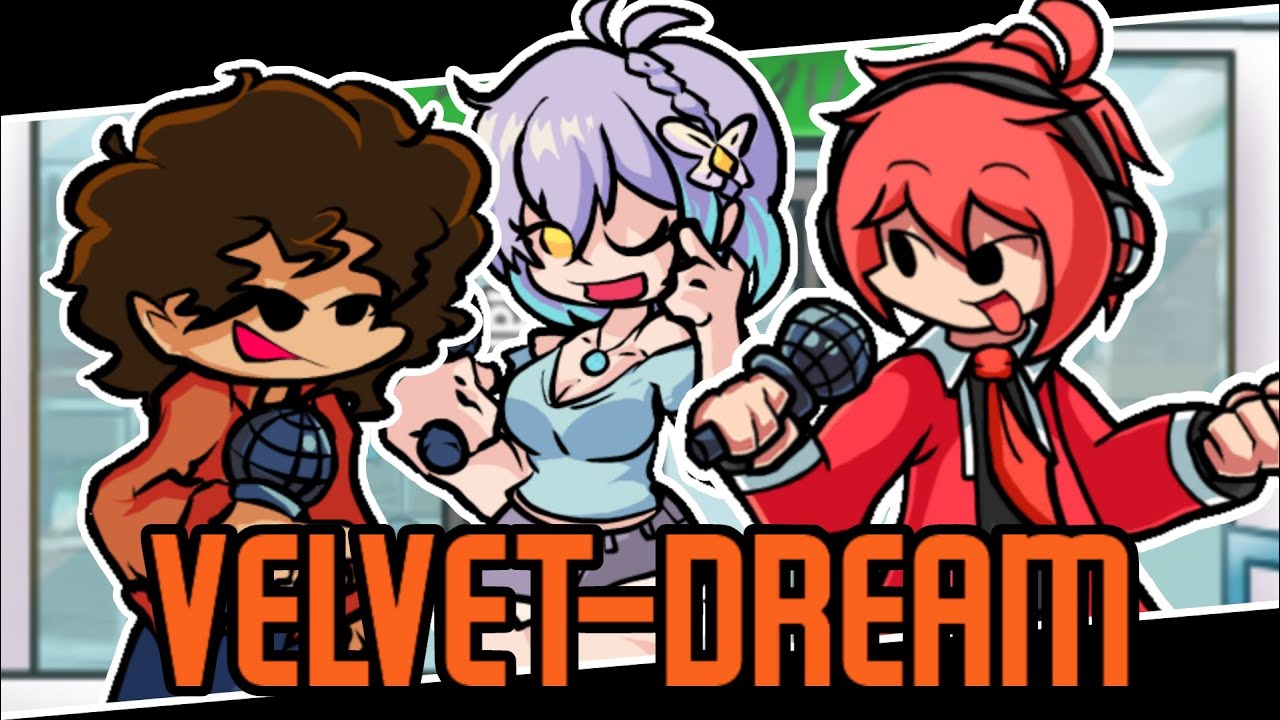 Velvet Dream but Brau, Emi and Feru sings it | FNF VS Teh Hijau V2 (FNF Cover)