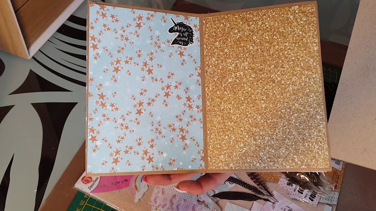Mini album [enveloppes] avec le kit licorne de chez action