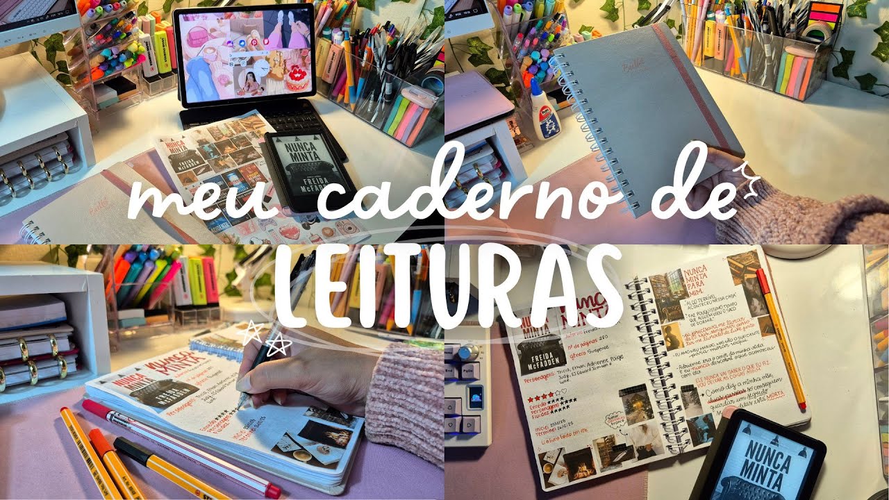 Como registro todos os livros no meu Caderno de Leituras