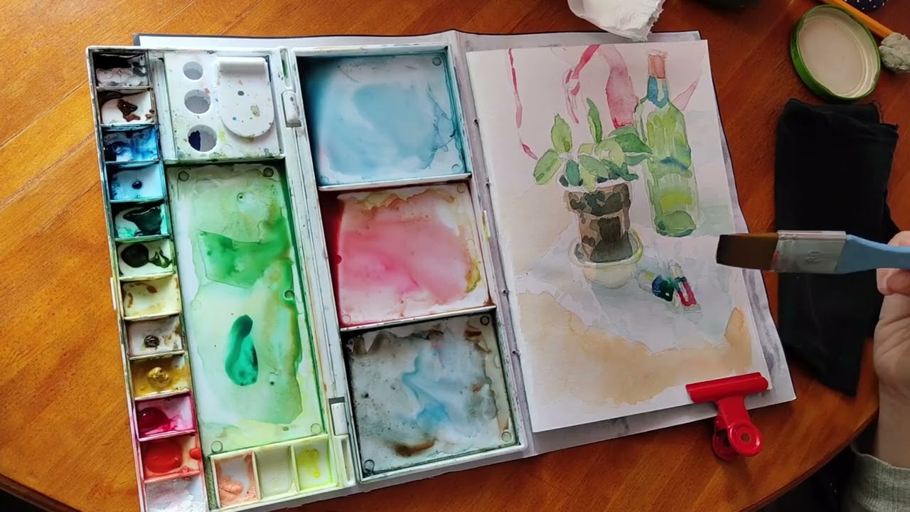 2 ideas to paint loosely in watercolor!