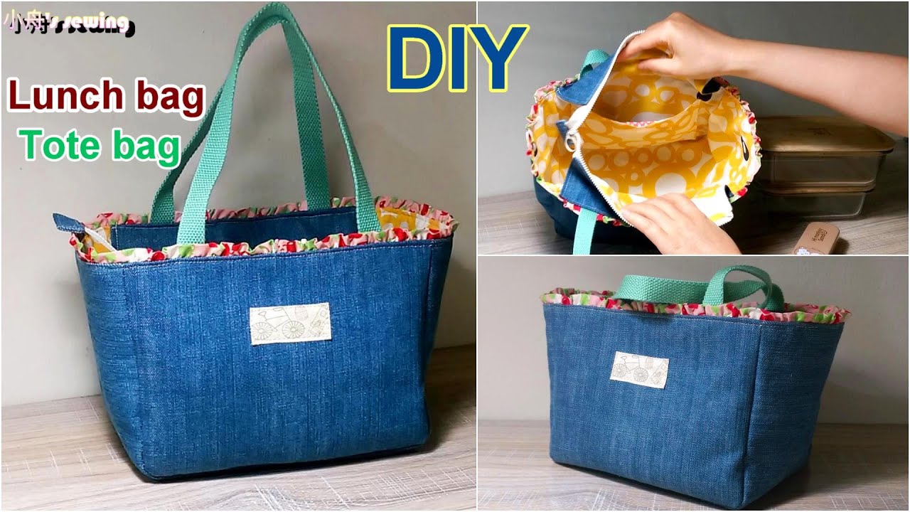 DIY便當袋/手提袋 How to sew a lunch bag/tote bag-手作教學sewing handmade tutorial