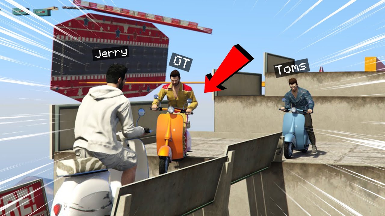 VESPA TIGHTROPE RACE !! | GTA 5