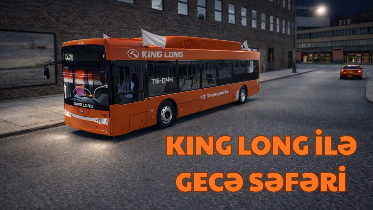 2027-10 TP Xətti – King Long ilə Realistik Gecə Sürüşü 🚍🌙