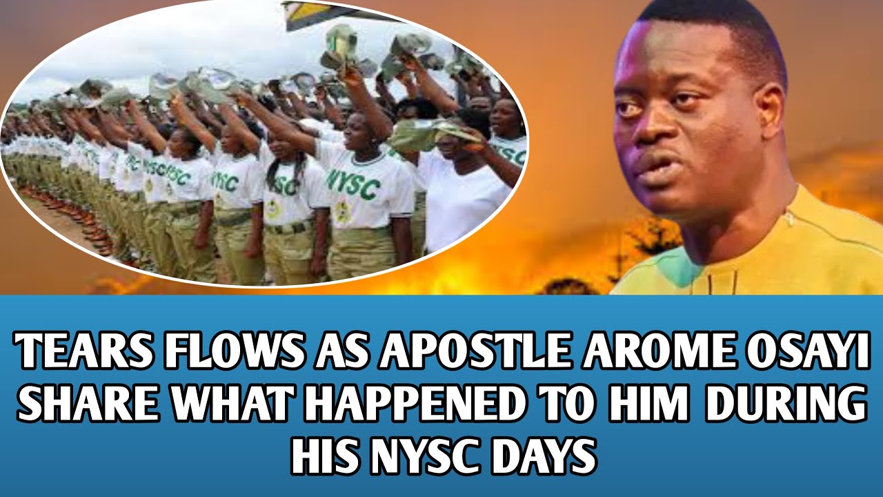 TEARS FLOWS AS APOSTLE AROME OSAYI SHARE WHAT HAPPENED TO HIM DURING HIS NYSC DAYS