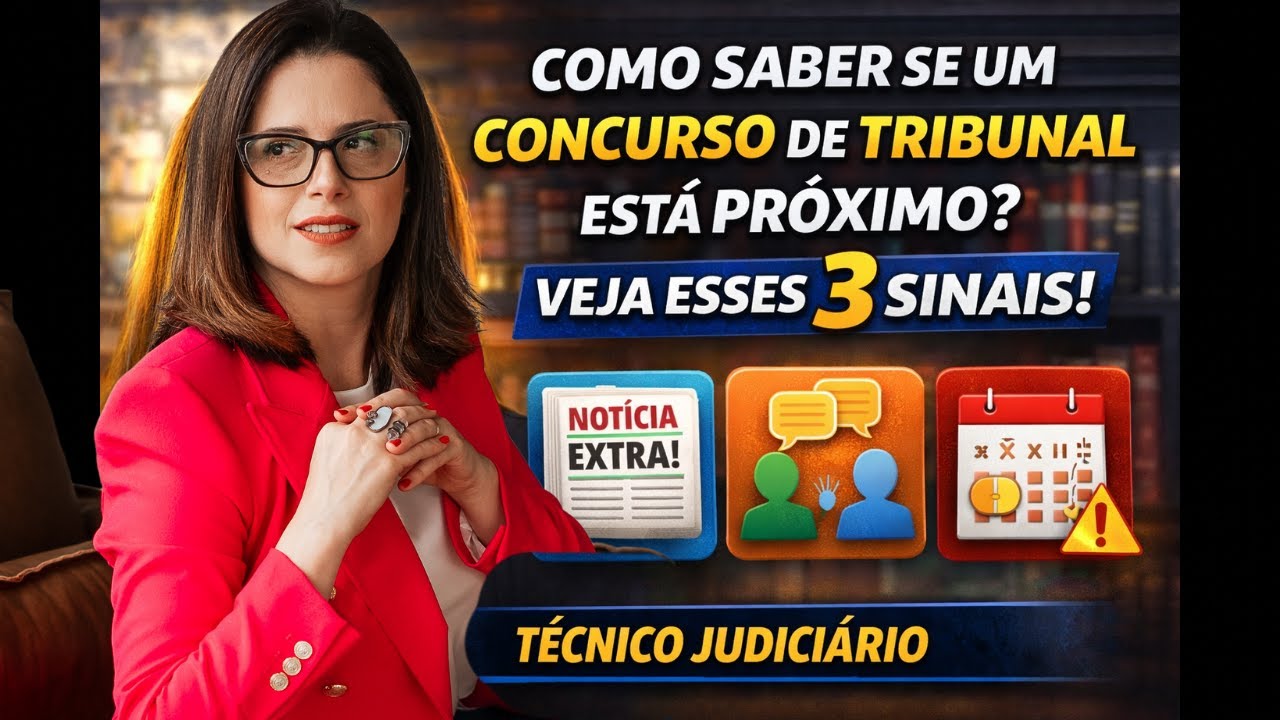 3 sinais de que um concurso de tribunal está próximo